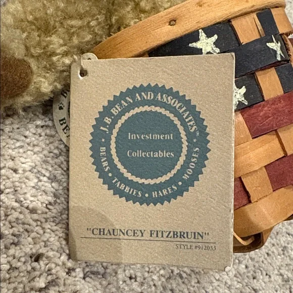 Boyd’s Bear in Woven Basket - Picture 3 of 3